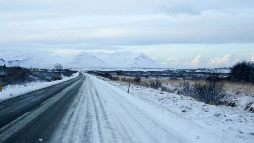 Strasse im Winter